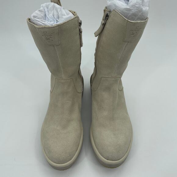 DECKERS X LAB KO-Z Chrysalis Boot Womens Size 7 Side Zip Suede Shearling Shoe - Picture 2 of 13